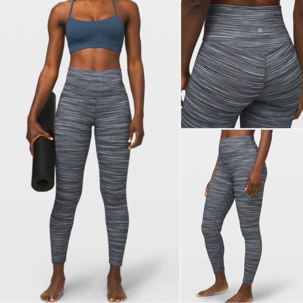 Lululemon Align High Rise Leggings 25" Mini Space Dye Heathered herringbone 2